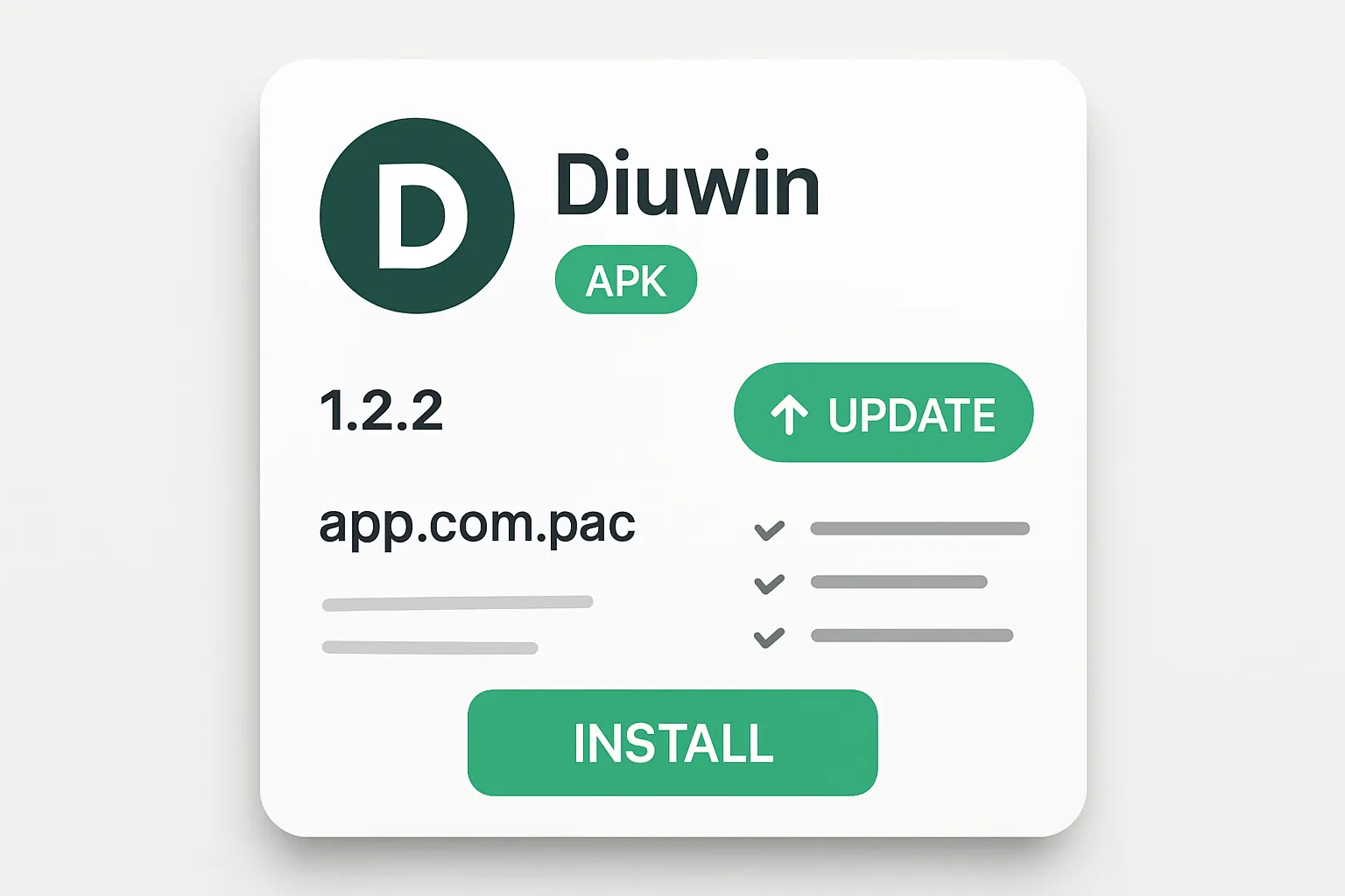 Diuwin version details